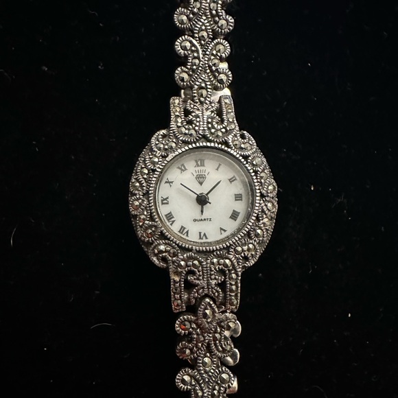Accessories - Marcasite watch stamped 925 sterling silver